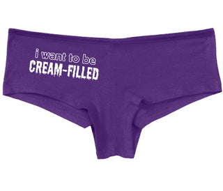 I Want To Be Cream Filled - Purple Boy Short