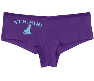 Yes Sir - Submissive Woman - Purple Boy Short
