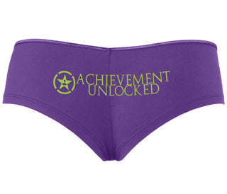 Achievement Unlocked - Purple Boyshort