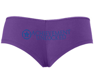 Achievement Unlocked - Purple Boyshort