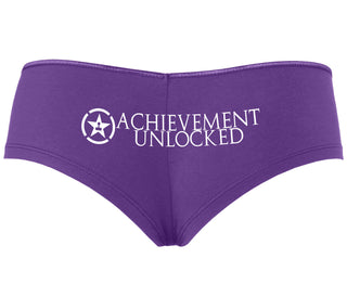 Achievement Unlocked - Purple Boyshort
