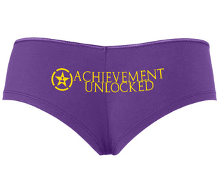 Achievement Unlocked - Purple Boyshort