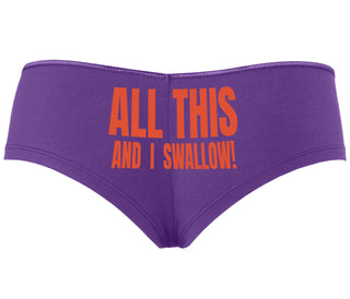All This And I Swallow - Purple Boyshort