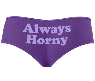 Always Horny - Purple Boyshort