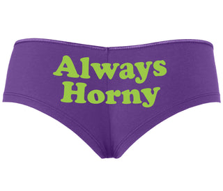 Always Horny - Purple Boyshort
