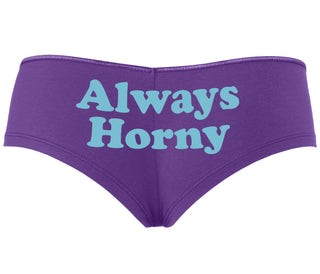 Always Horny - Purple Boyshort