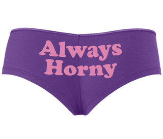 Always Horny - Purple Boyshort