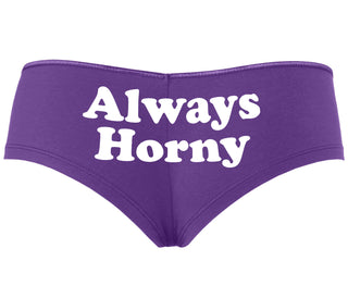 Always Horny - Purple Boyshort