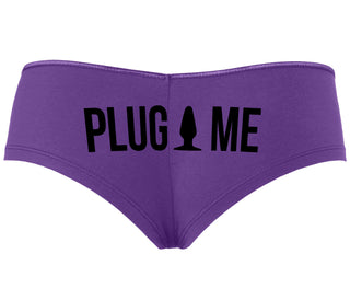 Anal Plug Me - Purple Boyshort