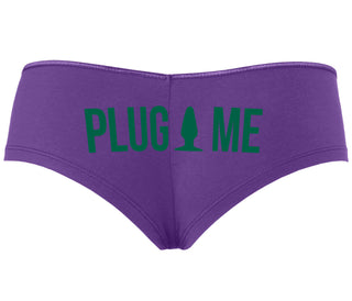 Anal Plug Me - Purple Boyshort