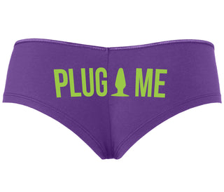 Anal Plug Me - Purple Boyshort