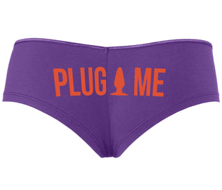 Anal Plug Me - Purple Boyshort