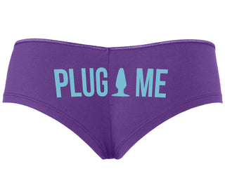 Anal Plug Me - Purple Boyshort