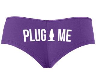 Anal Plug Me - Purple Boyshort
