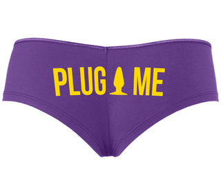 Anal Plug Me - Purple Boyshort