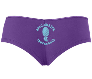 Available for Threesomes - Swinger Pineapple - Purple Boy Short