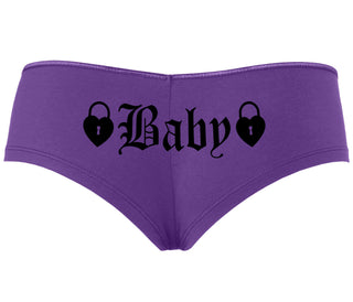 Baby Goth Look With Locks - Purple Boyshort
