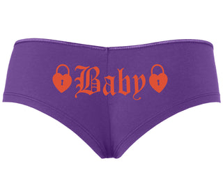 Baby Goth Look With Locks - Purple Boyshort