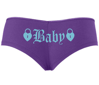 Baby Goth Look With Locks - Purple Boyshort