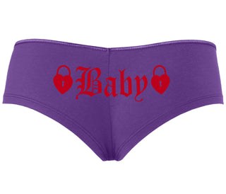 Baby Goth Look With Locks - Purple Boyshort