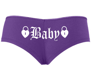 Baby Goth Look With Locks - Purple Boyshort