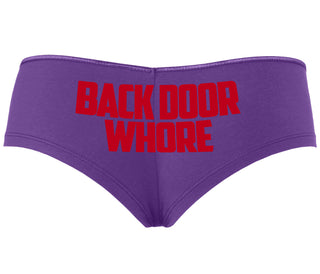 Back Door Whore - Purple Boyshort