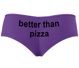 Better Than Pizza - Purple Boyshort