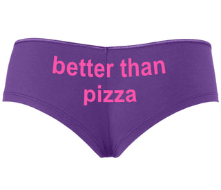 Better Than Pizza - Purple Boyshort