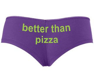 Better Than Pizza - Purple Boyshort