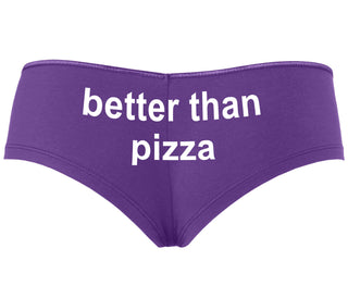 Better Than Pizza - Purple Boyshort