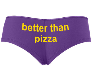 Better Than Pizza - Purple Boyshort