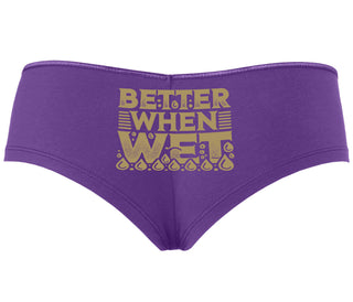 Better When Wet - Purple Boyshort