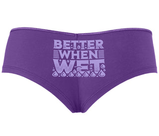 Better When Wet - Purple Boyshort