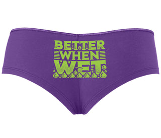 Better When Wet - Purple Boyshort