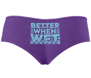 Better When Wet - Purple Boyshort