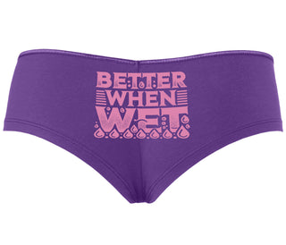 Better When Wet - Purple Boyshort