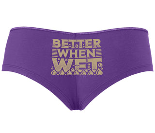 Better When Wet - Purple Boyshort