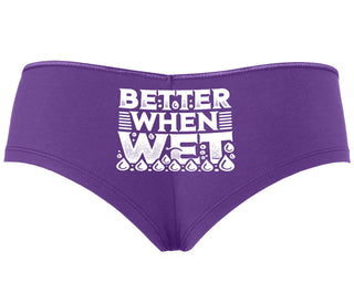 Better When Wet - Purple Boyshort