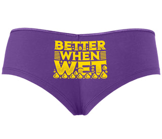 Better When Wet - Purple Boyshort