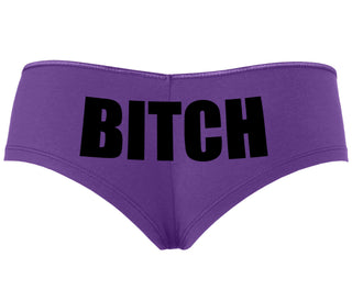 Bitch - Bold Font - Purple Boyshort