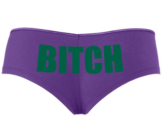 Bitch - Bold Font - Purple Boyshort