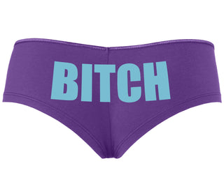 Bitch - Bold Font - Purple Boyshort