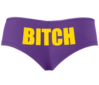Bitch - Bold Font - Purple Boyshort
