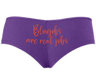 Blow Jobs Are Real Jobs - Purple Boyshort