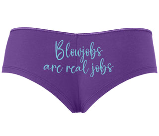 Blow Jobs Are Real Jobs - Purple Boyshort