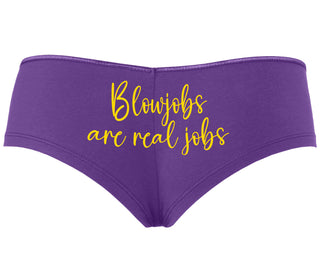 Blow Jobs Are Real Jobs - Purple Boyshort
