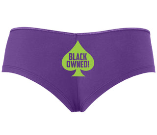 Black Owned - Queen of Spades - Purple Boyshort
