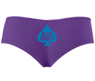 Black Owned - Queen of Spades - Purple Boyshort