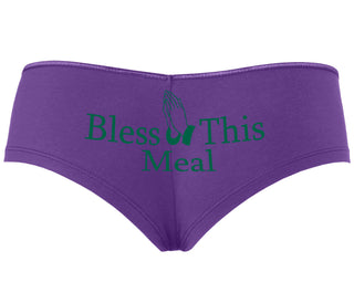 Bless This Meal - Purple Boyshort
