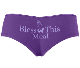 Bless This Meal - Purple Boyshort